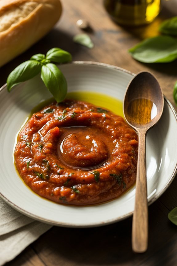 artful plating of sauce