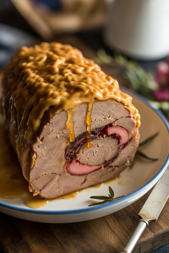 artful presentation of roast