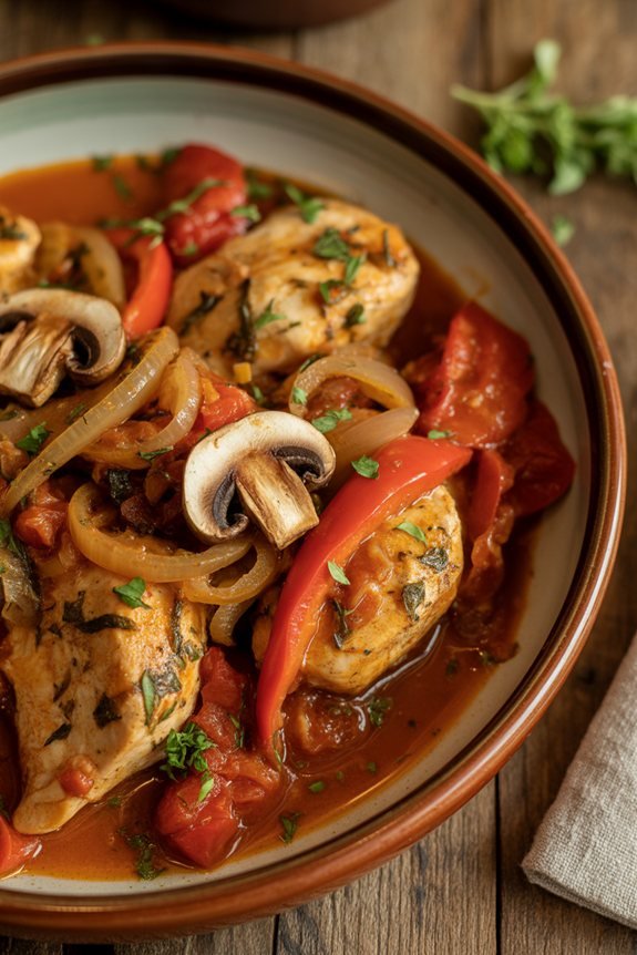 artful rustic dish presentation