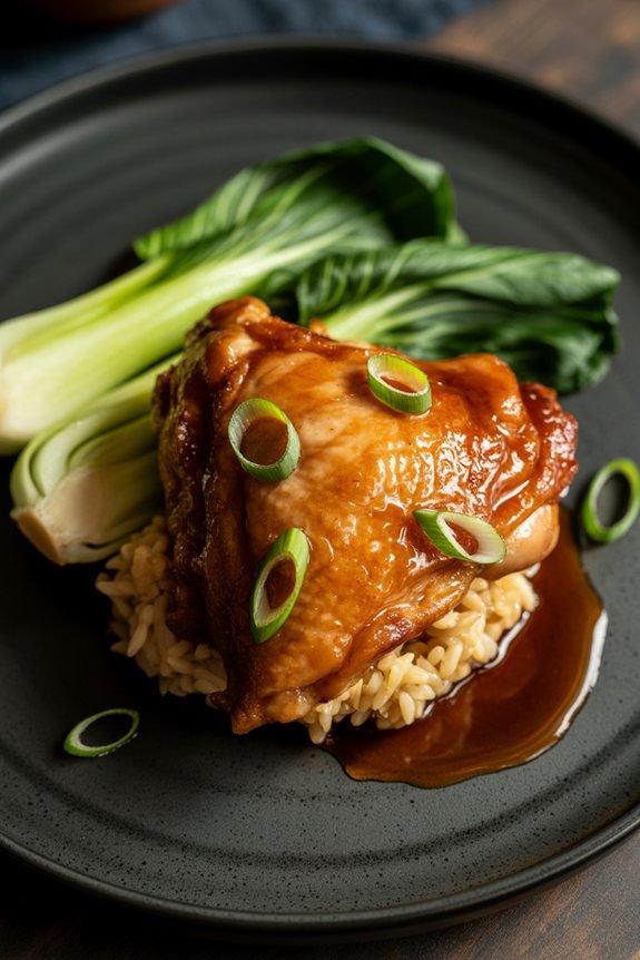 artistic presentation for chicken