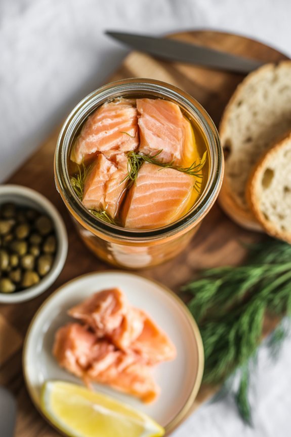 canning salmon for freshness