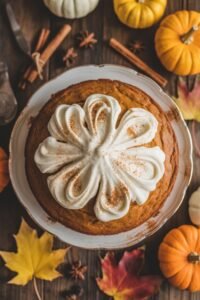 cozy fall pumpkin cake