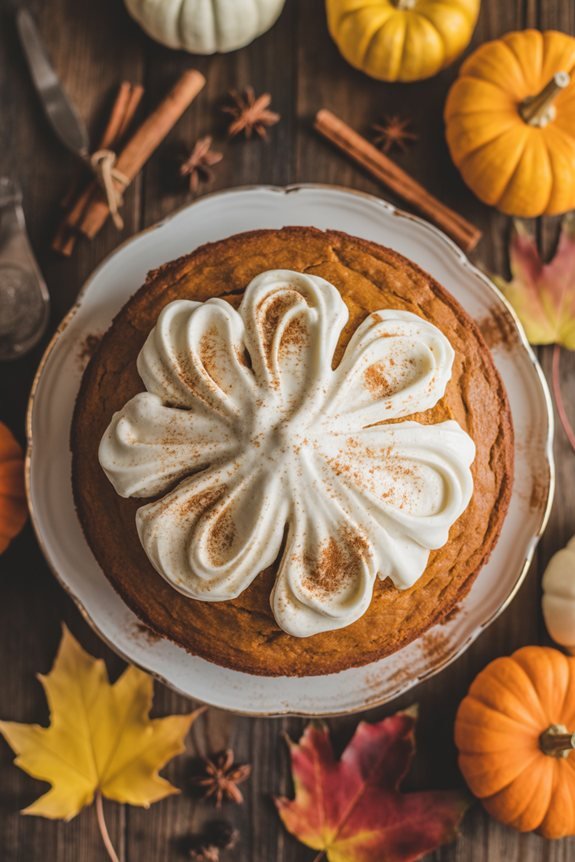 cozy fall pumpkin cake