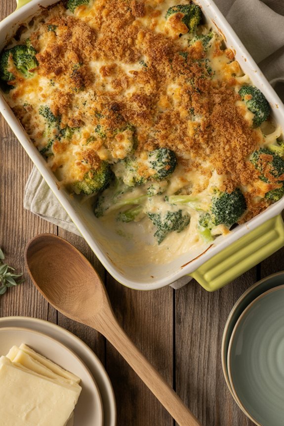 creamy cheesy broccoli dish