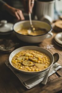 creamy vegetarian corn soup