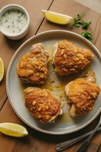 crispy buttery baked chicken