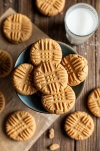 crispy peanut butter cookies