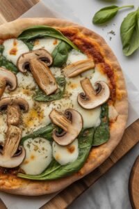 crispy vegetarian pita pizza