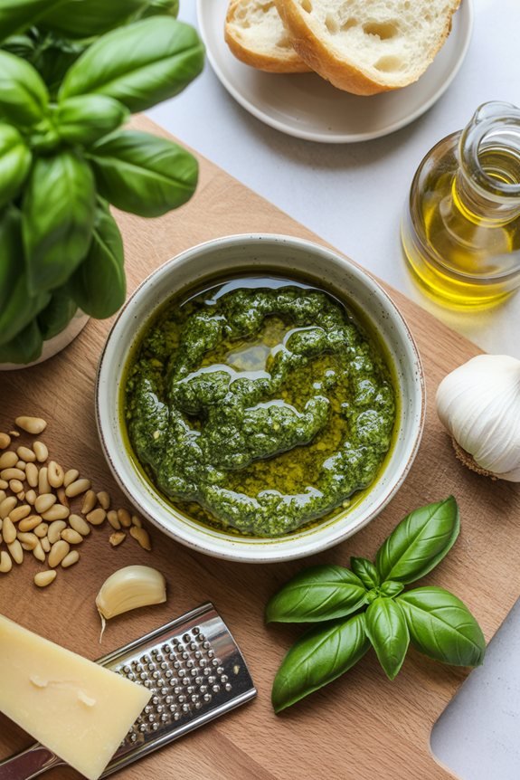 delicious homemade basil sauce