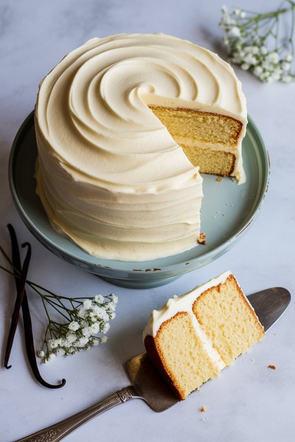 delicious homemade vanilla cake
