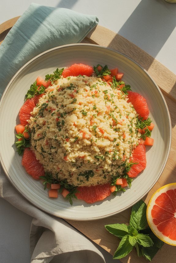 elegant couscous plating techniques