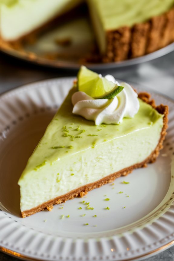 elegant key lime presentation