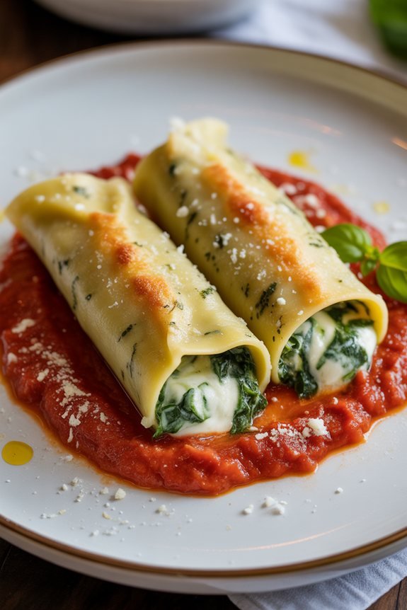 elegant manicotti plating techniques