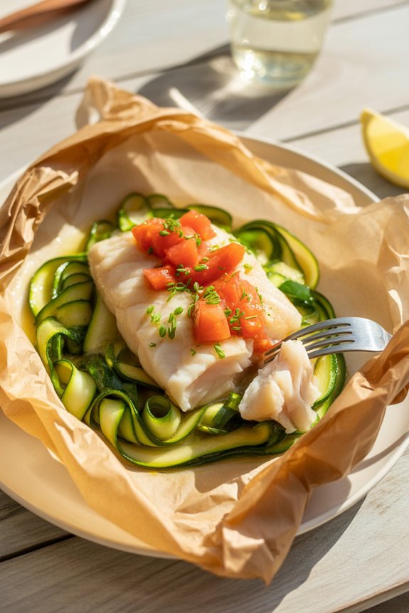 elegant parchment packet presentation