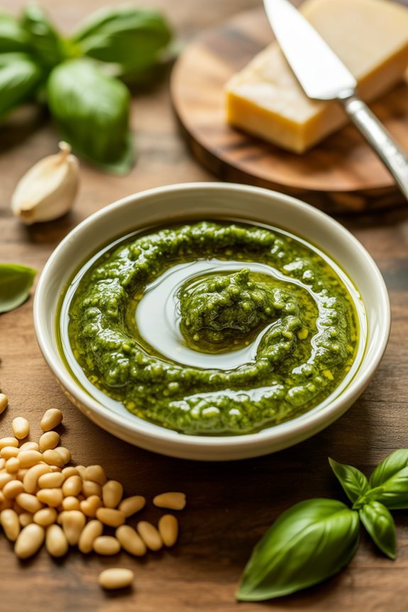 elegant pesto plating techniques