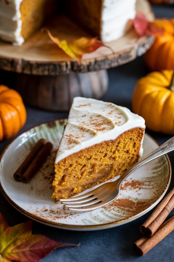 elegant presentation enhances cake