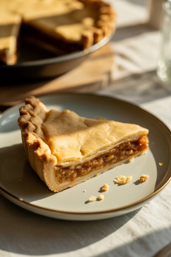 elegant presentation for pie