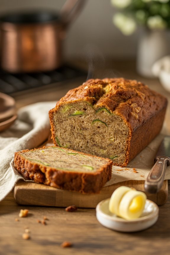 elegant zucchini bread presentation