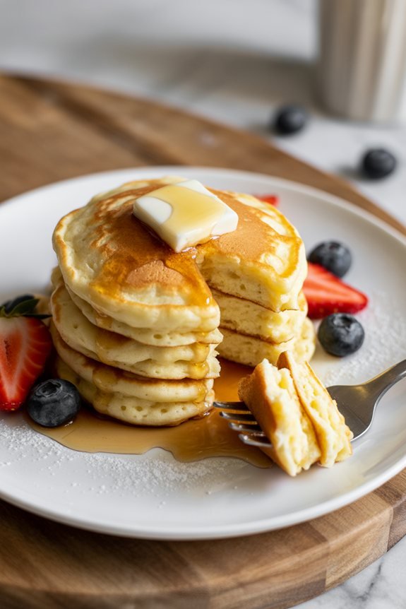 elevate pancake presentation beautifully