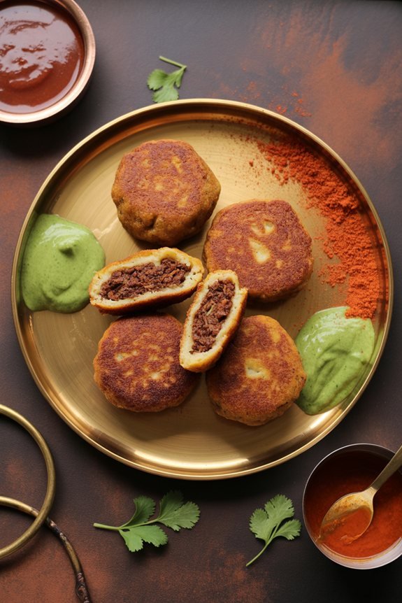 flavorful indian mince cutlet