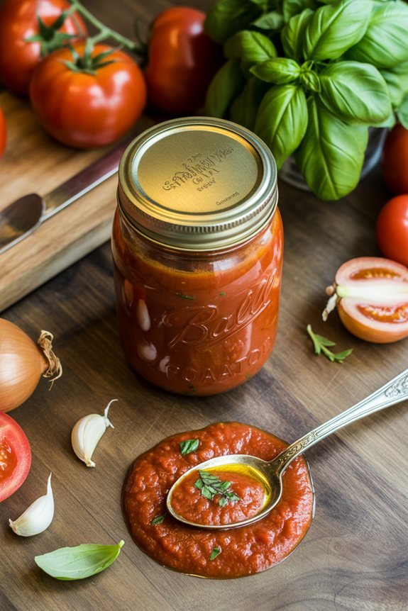 fresh basil tomato sauce
