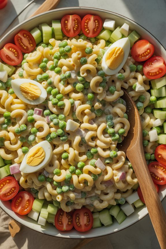 fresh creamy macaroni salad