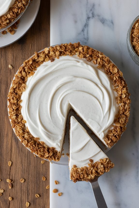 granola crust ice cream pie