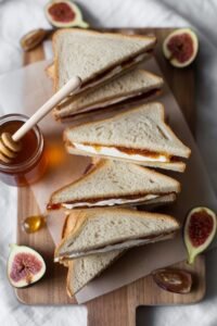 healthy fig honey sandwich