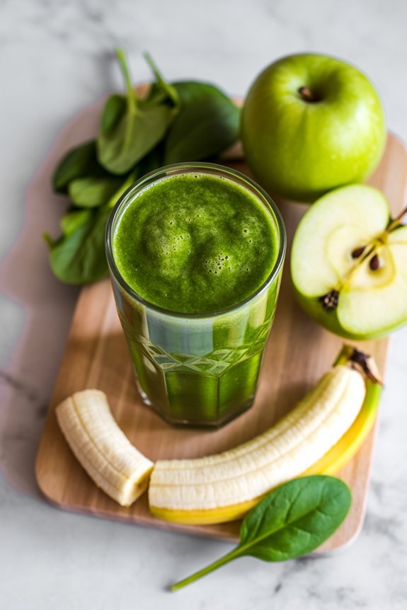 healthy fruit and vegetable smoothie