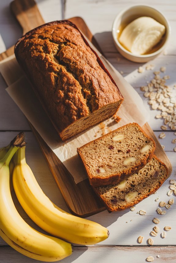 healthy indulgent banana bread