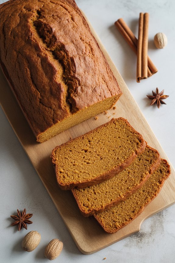 healthy natural pumpkin bread