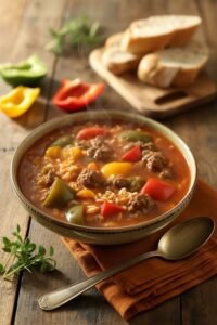 hearty stuffed pepper stew