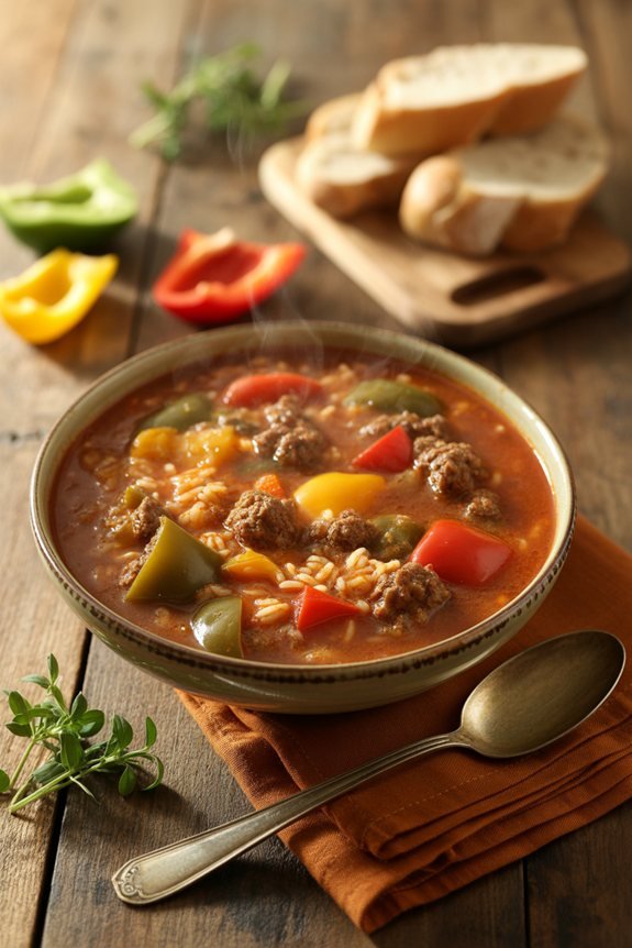 hearty stuffed pepper stew