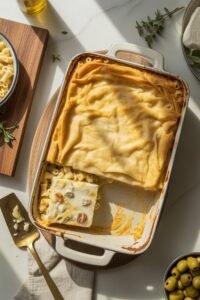 meatless creamy greek pasta