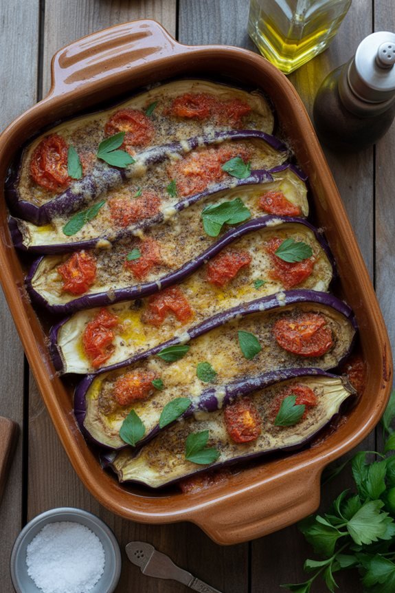 mediterranean style eggplant casserole