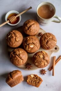 nutritious homemade fiber muffins