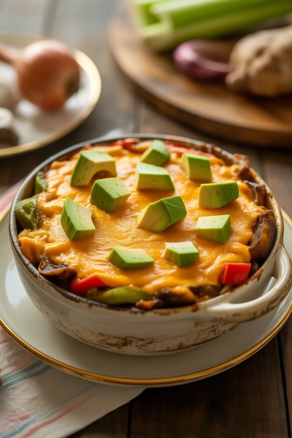plating a vibrant casserole