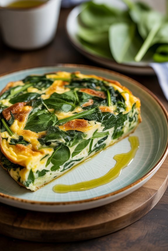 plating frittata with artistry