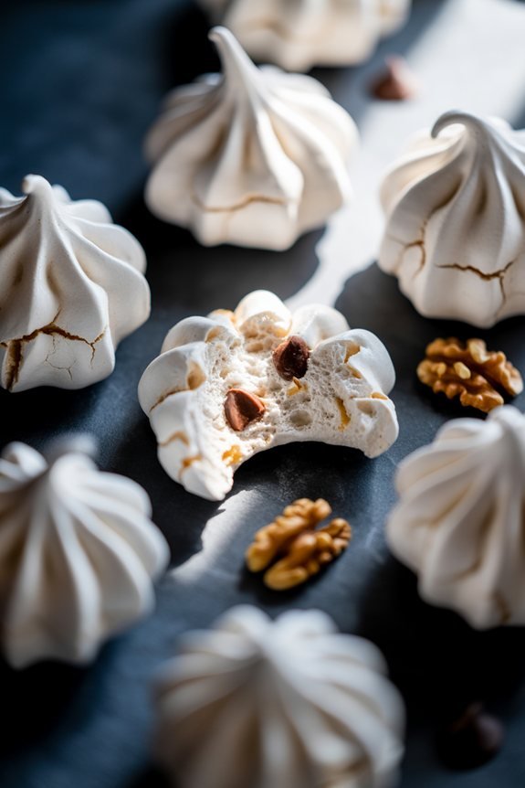 plating meringue cookies beautifully