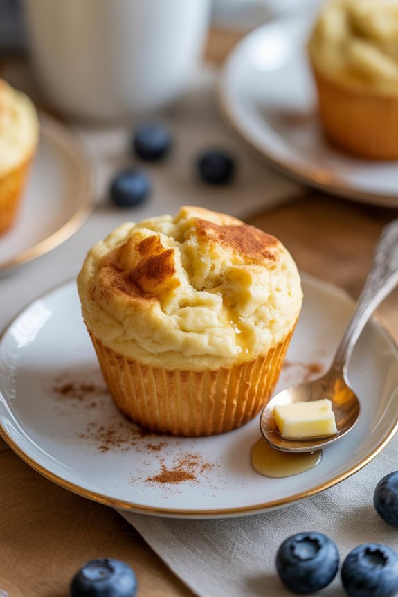 restaurant quality muffin presentation