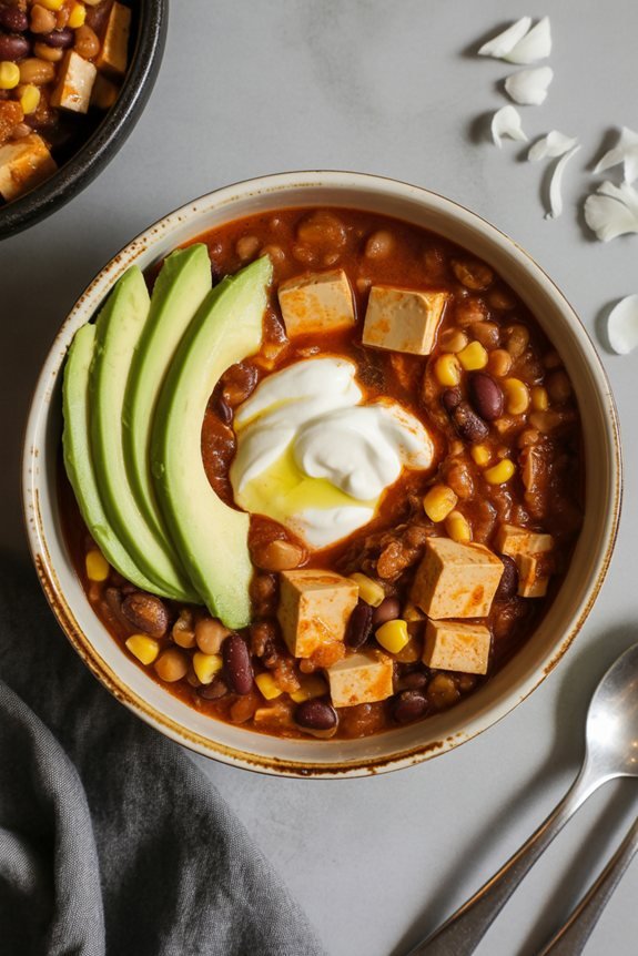 restaurant worthy chili presentation