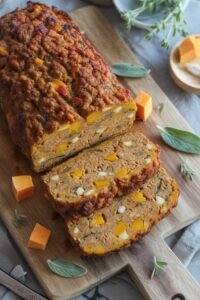 savory bacon butternut squash meatloaf