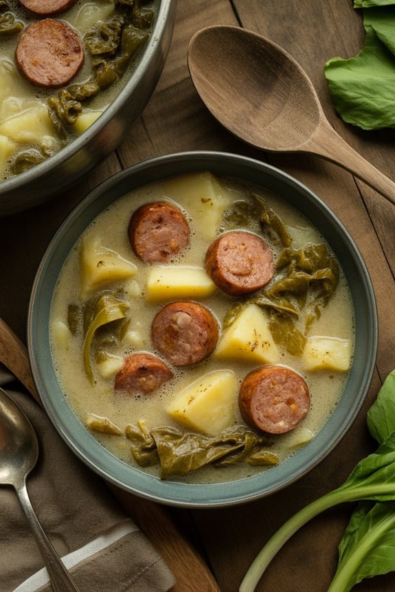 savory sausage potato soup