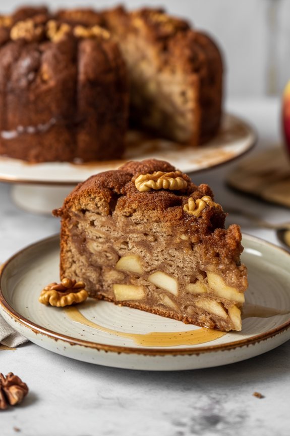 showcase the warm cake