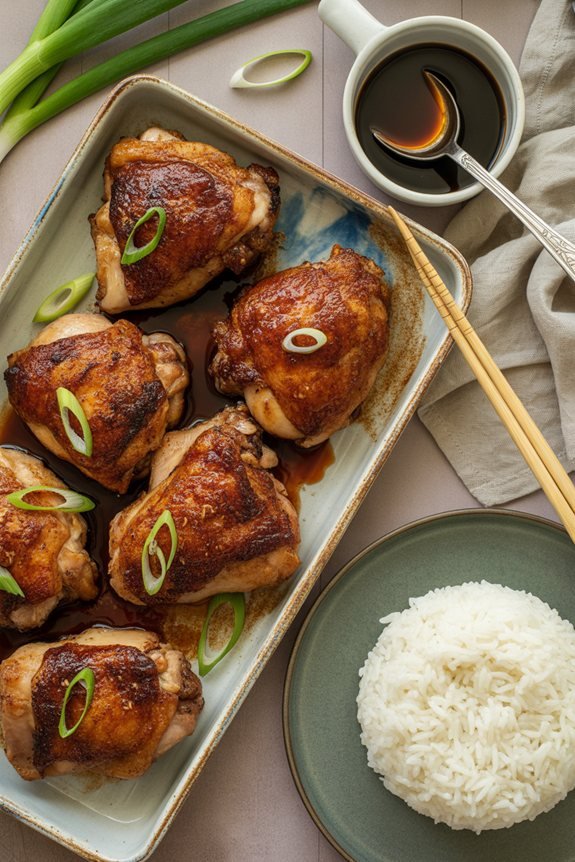 soy glazed chicken thighs recipe