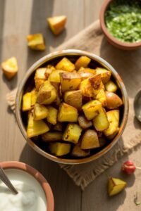 spicy ginger garlic home fries