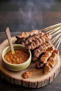 spicy grilled pork satay