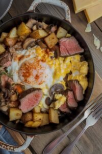 steakhouse style egg scramble