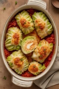 vegetarian italian cabbage rolls