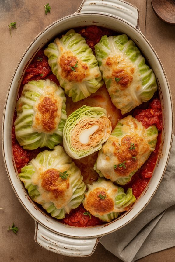 vegetarian italian cabbage rolls